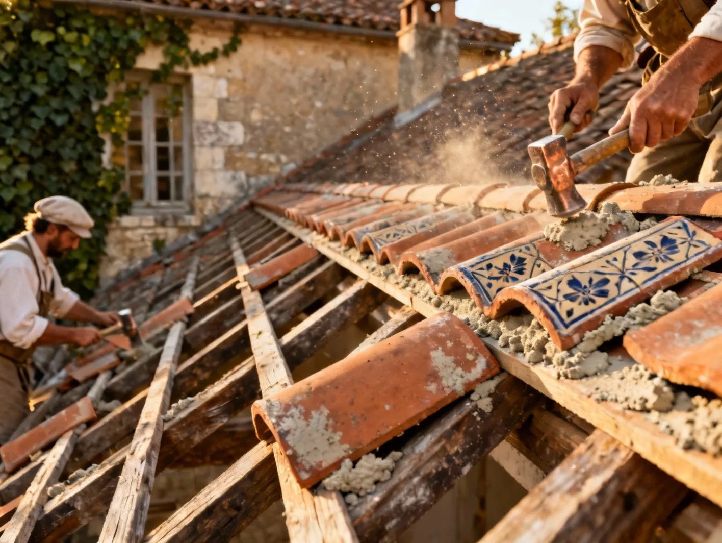 Restauration toiture ancienne - Après travaux