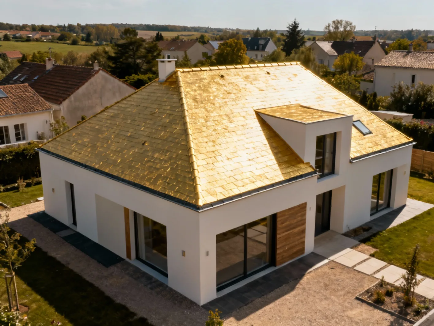 Toiture neuve moderne - Après travaux